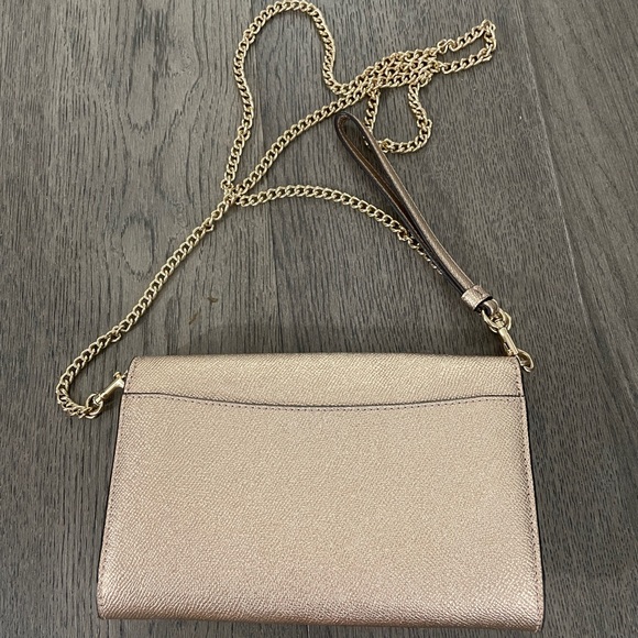Coach Metallic Rose Gold Clutch and Crossbody - Picture 3 of 7